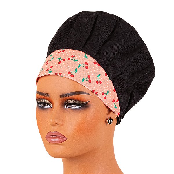 Chapéu Para Chef de Cozinha Tipo Gorro Cereja - Dr Chef