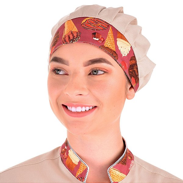 Chapéu Para Chef de Cozinha Tipo Gorro Sobremesas - Dr Chef