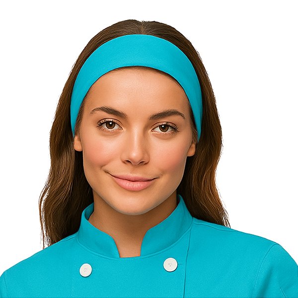 Faixa de Cabelo Profissional Azul Turquesa - Dr Chef