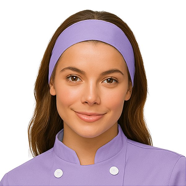 Faixa de Cabelo Profissional Chef Cozinha Lilás - Dr Chef
