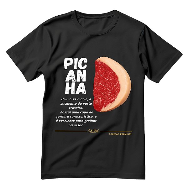 Camiseta Chef De Cozinha Picanha - Dr Chef