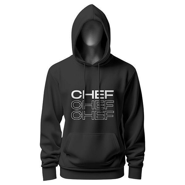 Moletom Chef De Cozinha Unissex Estampa Chef Chef Chef - Dr Chef