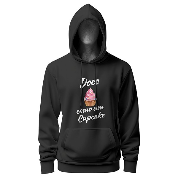 Moletom Chef De Cozinha Unissex Estampa Doce Cupcake Rosa - Dr Chef