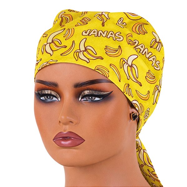 Bandana Para Chef De Cozinha Estampa Bananas - Dr Chef