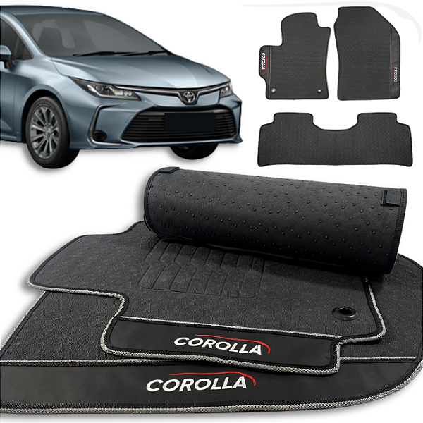 Tapete Corolla 2020 a 2025 - 3 peças - Linha Premium