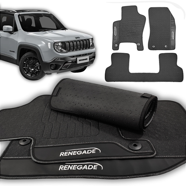 Tapete Renegade 2015 a 2024 - 3 peças - Linha Premium