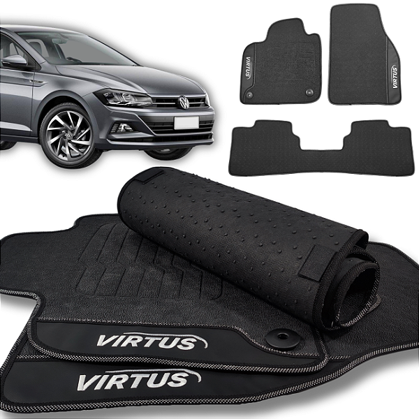 Tapete Virtus 2017 a 2025 - 3 peças - Linha Premium