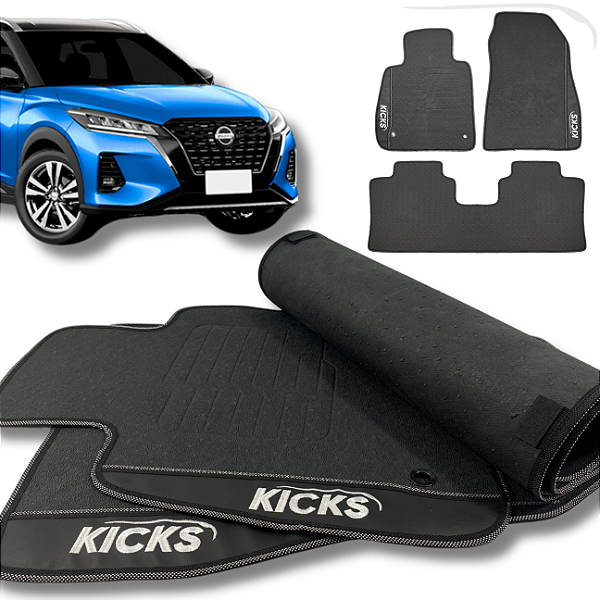 Tapete Kicks 2016 a 2025 - 3 peças - Linha Premium