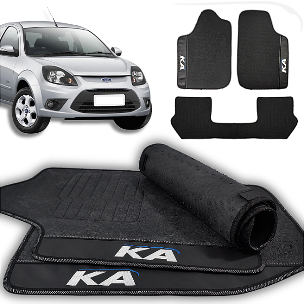 Tapete Ford KA 1996 a 2013 - 3 peças - Linha Premium