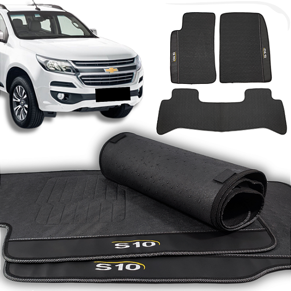 Tapete S10 2019 a 2024 - 3 peças - Linha Premium