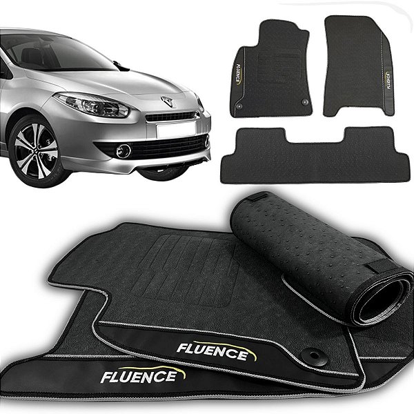Tapete Fluence 2010 a 2018 Dynamique Privilege Gt Turbo Expression - 3 peças - Linha Premium