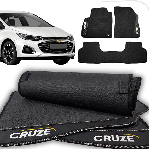 Tapete Cruze 2019 a 2024 - 3 peças - Linha Premium
