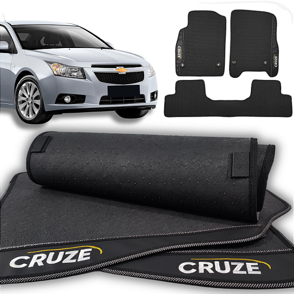 Tapete Cruze 2011 a 2015 - 3 peças - Linha Premium