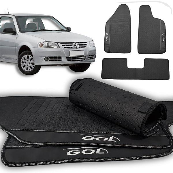 Tapete Gol G1 G2 G3 G4  - 3 peças - Linha Premium
