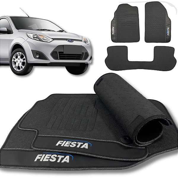 Tapete Fiesta 2001 a 2014 - 3 peças - Linha Premium