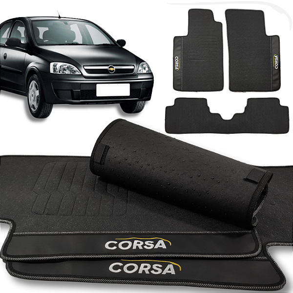 Tapete Corsa 2002 a 2016 - 3 peças - Linha Premium
