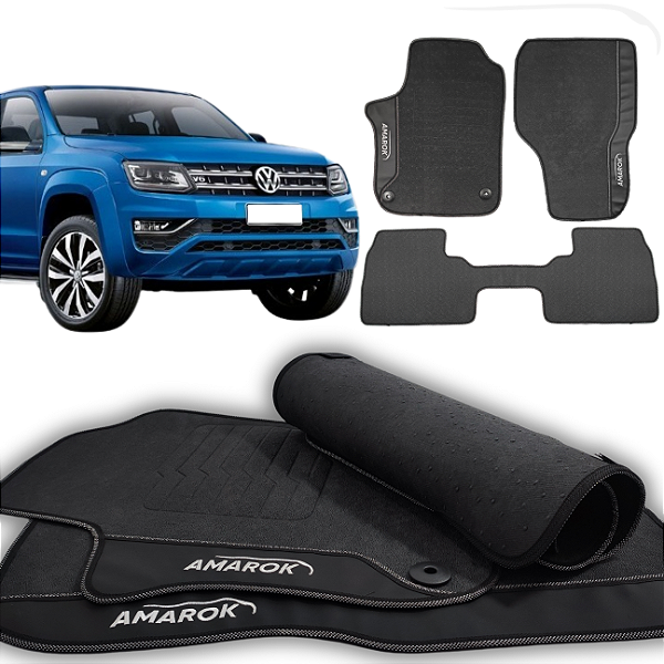 Tapete Amarok 2010 a 2025 - 3 peças - Linha Premium