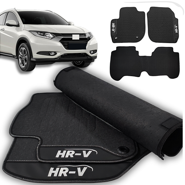 Tapete HRV 2015 a 2018 - 3 peças - Linha Premium