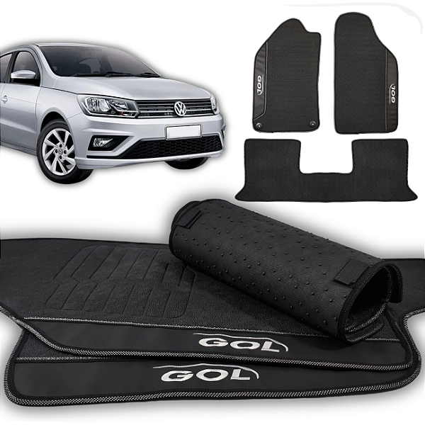 Tapete GOL G6 2012 a 2015 - 3 peças - Linha Premium