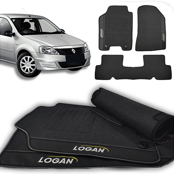 Tapete Logan 2007 a 2014 - 3 peças - Linha Premium