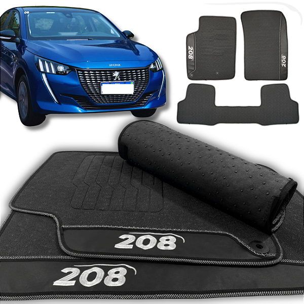 Tapete 208 2021 a 2025 - 3 peças - Linha Premium