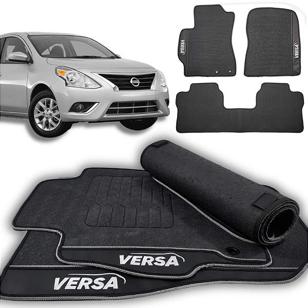 Tapete Versa 2017 a 2021 - 3 peças - Linha Premium
