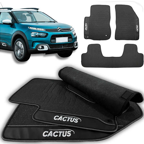Tapete Cactus 2017 a 2024 - 3 peças - Linha Premium
