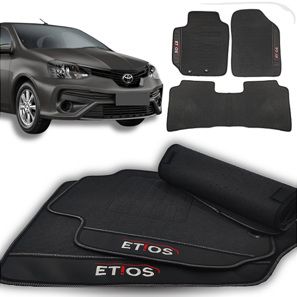 Tapete Etios Sedan 2013 a 2021- 3 peças - Linha Premium