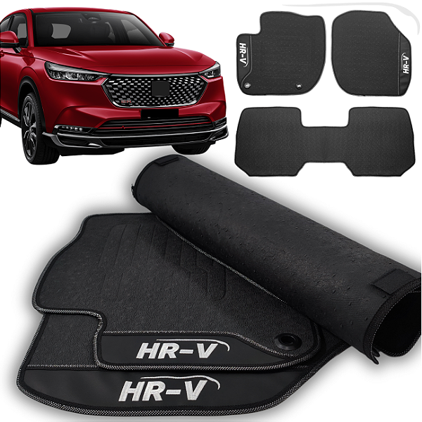 Tapete HRV 2019 a 2022 - 3 peças - Linha Premium