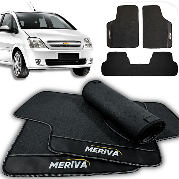 Tapete Meriva 2002 a 2012 - 3 peças - Linha Premium