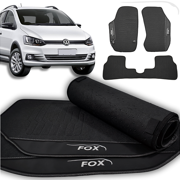 Tapete Fox 2014 a 2016 - 3 peças - Linha Premium