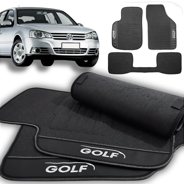 Tapete Golf 2002 a 2011 - 3 peças - Linha Premium