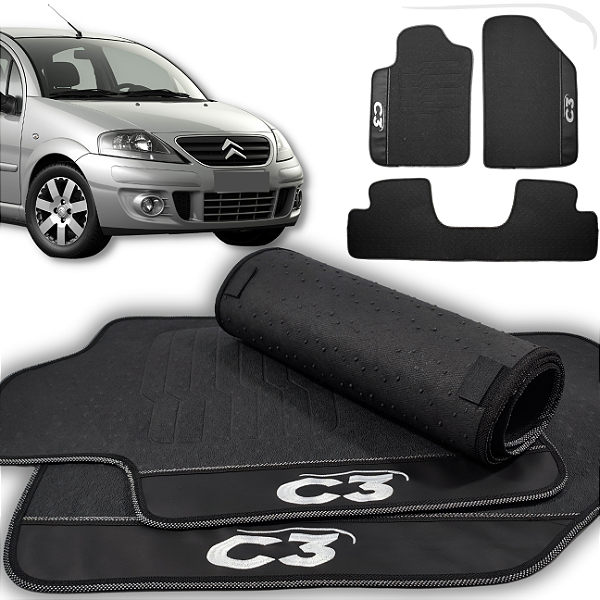 Tapete C3 2002 a 2012 - 3 peças - Linha Premium