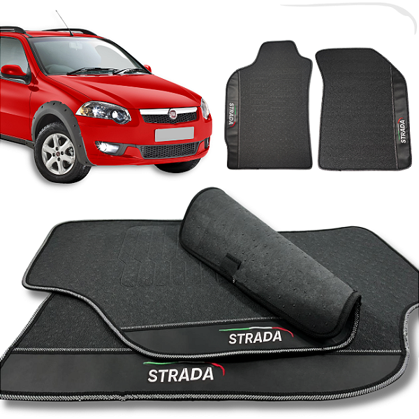 Tapete Strada Cs 1999 a 2012 - 3 peças - Linha Premium