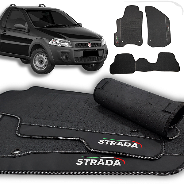 Tapete Strada 2012 a 2019 - 4 peças - Linha Premium