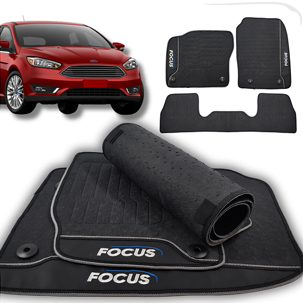 Tapete Focus 2015 a 2019 - 3 peças - Linha Premium