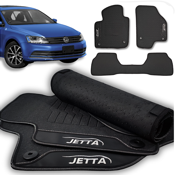 Tapete Jetta 2011 a 2017 - 3 peças - Linha Premium