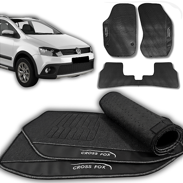 Tapete Crossfox 2014 a 2018 - 3 peças - Linha Premium
