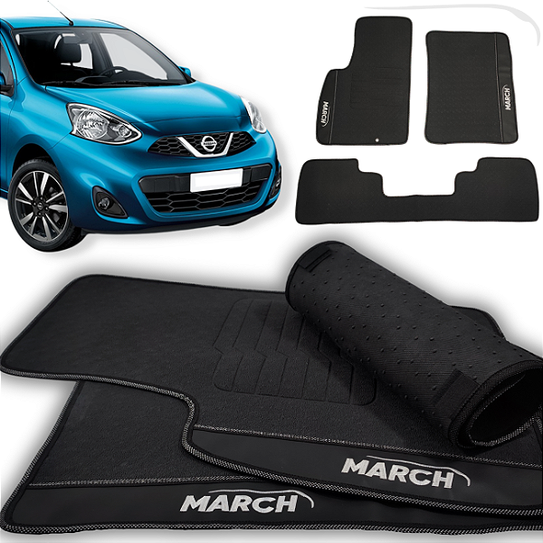 Tapete March 2011 a 2015 - 3 peças - Linha Premium