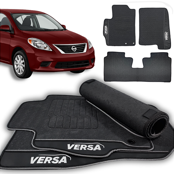 Tapete Versa 2011 a 2016 - 3 peças - Linha Premium