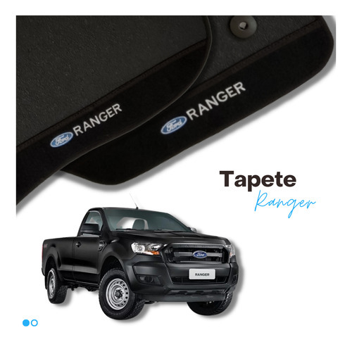 Tapete Ranger 2013 a 2022 - 2 peças - Linha Premium