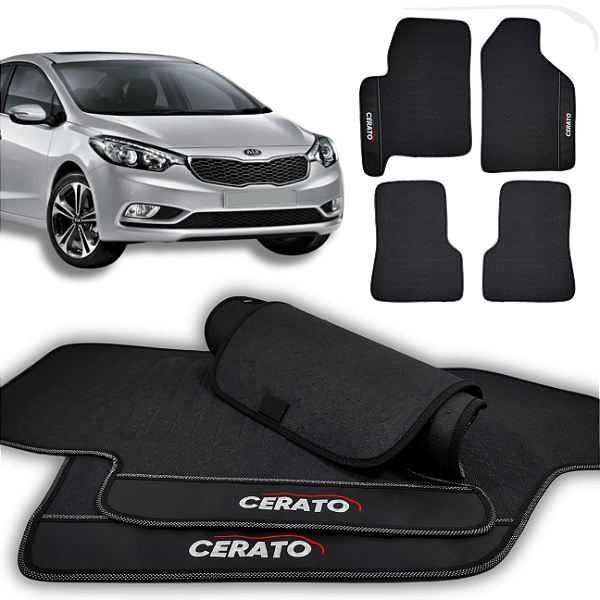Tapete Cerato 2010 a 2013 - 4 peças - Linha Premium