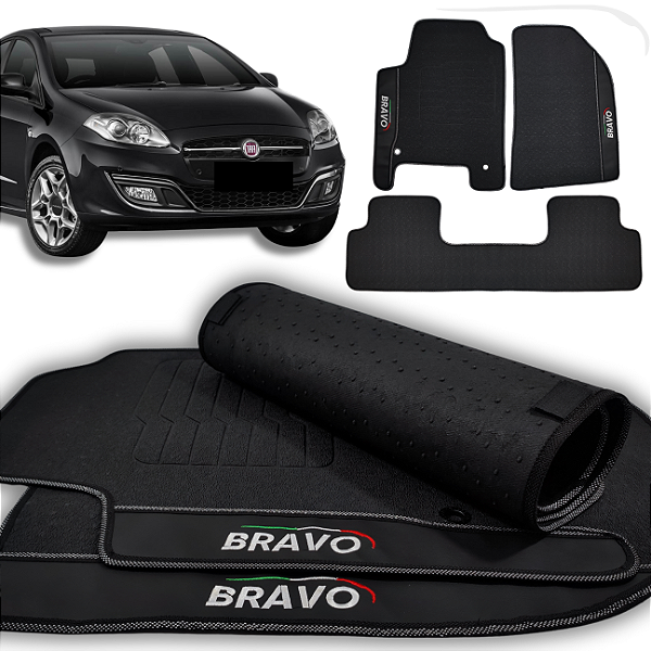 Tapete Bravo 2011 a 2016- 3 peças - Linha Premium