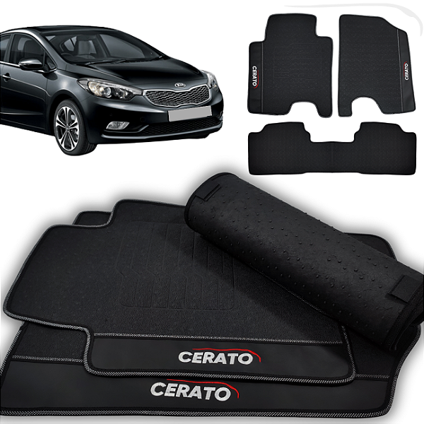Tapete Cerato 2014 a 2019 - 3 peças - Linha Premium