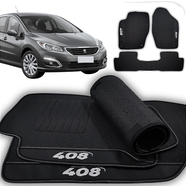 Tapete 408 2011 a 2019- 3 peças - Linha Premium