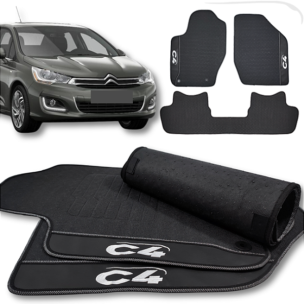 Tapete C4 2004 a 2018 - 3 peças - Linha Premium
