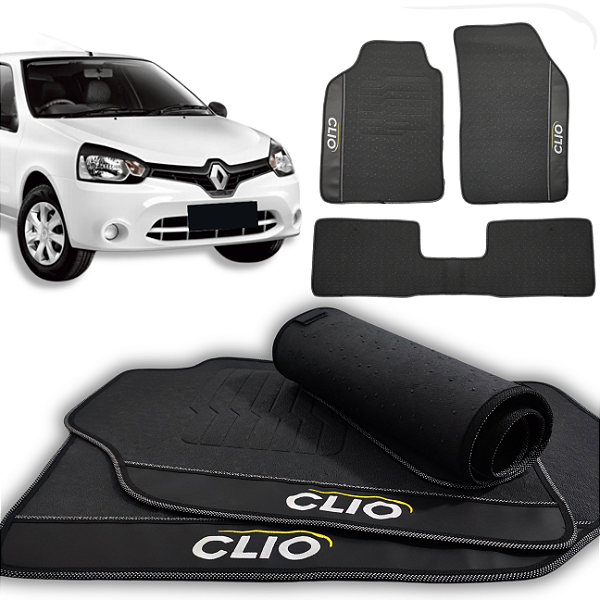 Tapete Clio 2012 a 2017 - 3 peças - Linha Premium