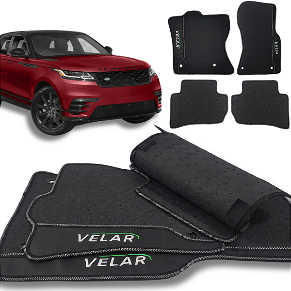 Tapete Land Rover Velar 2022 a 2025 - 4 peças - Linha Premium