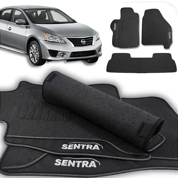 Tapete Sentra 2007 a 2013 - 3 peças - Linha Premium
