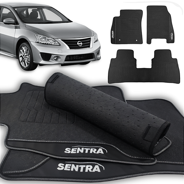 Tapete Sentra 2014 a 2022 - 3 peças - Linha Premium